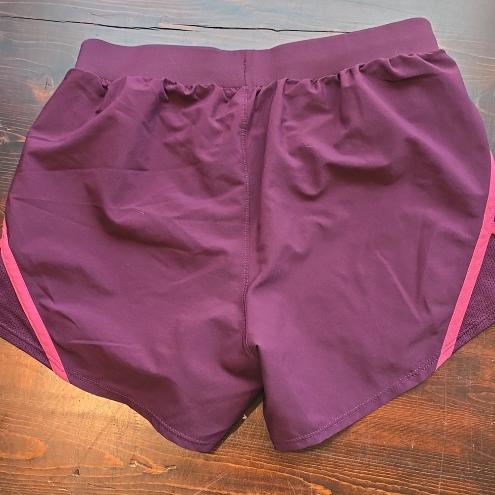 Under Armour Women's Purple Shorts - Picture 2 of 3